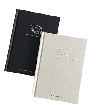 Caiet cu copertă rigidă, design minimalist, pagini goale, stil japonez/coreean, hârtie din pastă de lemn 75 g/m2, 100–200 pagini