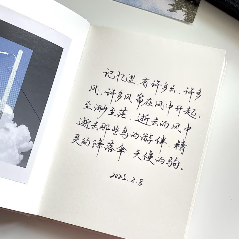 Caiet cu copertă rigidă, design minimalist, pagini goale, stil japonez/coreean, hârtie din pastă de lemn 75 g/m2, 100–200 pagini