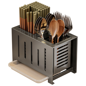 OSD suport pentru bețe din oțel inoxidabil 304, stil Nordic, design dreptunghiular, pentru blat de bucătărie (Material: oțel inoxidabil 304; Stil: Nordic; Design: Dreptunghiular; Poziție: Pe blat)