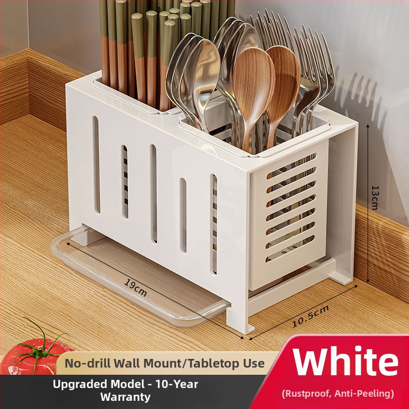 OSD suport pentru bețe din oțel inoxidabil 304, stil Nordic, design dreptunghiular, pentru blat de bucătărie (Material: oțel inoxidabil 304; Stil: Nordic; Design: Dreptunghiular; Poziție: Pe blat)