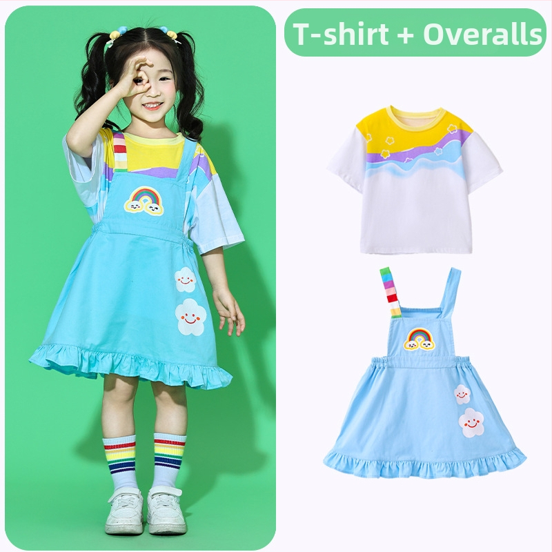 Costum copii pentru cheerleading pentru reprezentație de grup | Bumbac 85%, Vară 2024, Unisex, Potrivit pentru gimnaziu