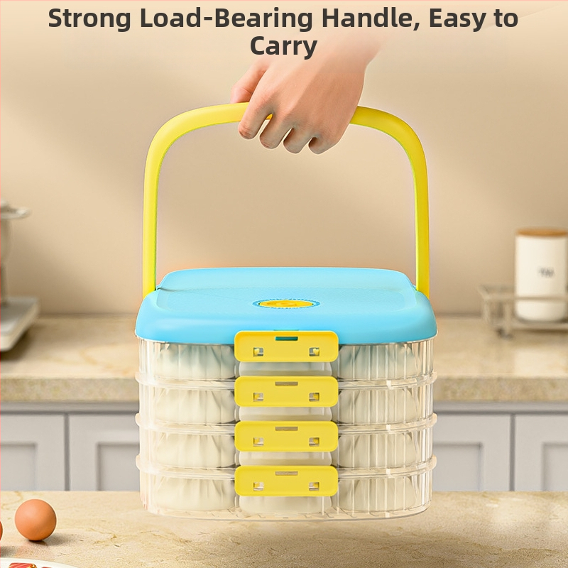 Cutie de depozitare pentru găluște - etanșă, rezistentă la congelare, plastic alimentar, portabil