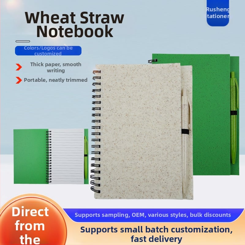 Caiet – Legătură cu foi detașabile; hârtie interioară din pulpă de lemn, 70 g/m², 50–100 pagini, Stil birou (Legătură: foi detașabile; Material: pulpă de lemn; Greutate: 70 g/m²; Pagini: 50–100)