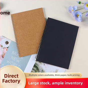 Bloc de notițe spiral Kraft cu logo personalizat, 50 pagini, hârtie 100 g, reîncărcări înlocuibile