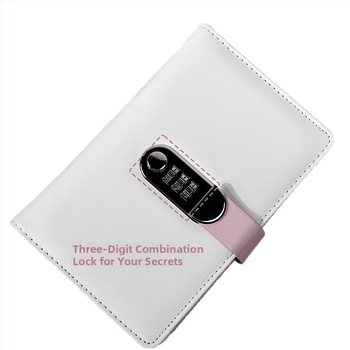 Caiet cu copertă PU și legare de tip binder, hârtie offset dublă, 60 foi, 80 gsm