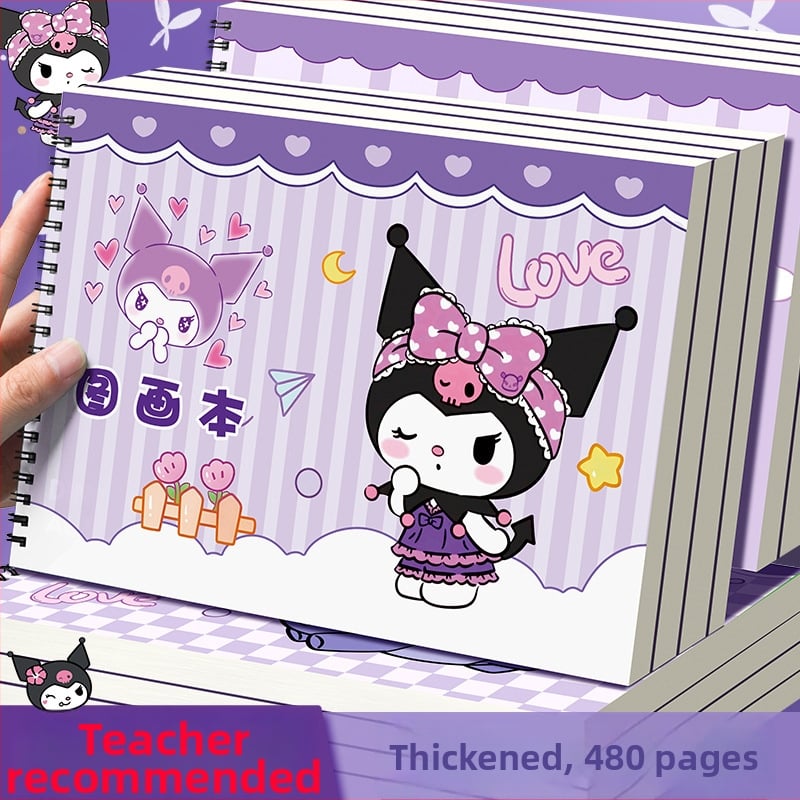 Blocnotes pentru copii Conscience – stil japonez-coreean drăguț, 30 de pagini, hârtie 120 g/m², copertă din hârtie, conținut: pulpă de lemn brut