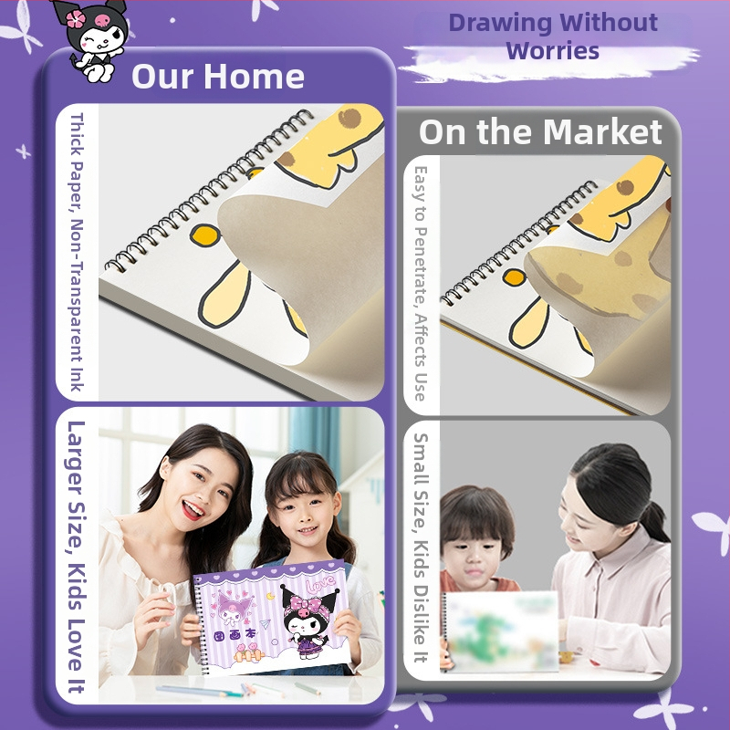 Blocnotes pentru copii Conscience – stil japonez-coreean drăguț, 30 de pagini, hârtie 120 g/m², copertă din hârtie, conținut: pulpă de lemn brut