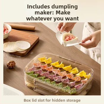 Cutie pentru gyoze – depozitare în bucătărie, din plastic, ecologică, personalizabilă