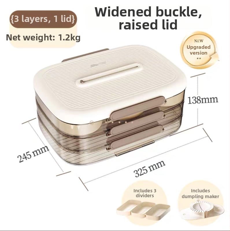 Cutie pentru gyoze – depozitare în bucătărie, din plastic, ecologică, personalizabilă