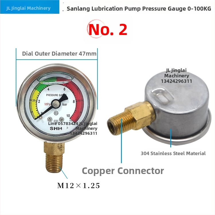 Manometru cu diafragmă, model 0-10MPA; intervalul 0-10 MPa; conexiuni: 1/4, M10×1, 12×1.25