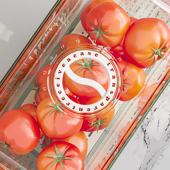 Cutie de depozitare în frigider din plastic – alimentară, design simplu, pentru depozitare, păstrarea prospețimii și etanșare