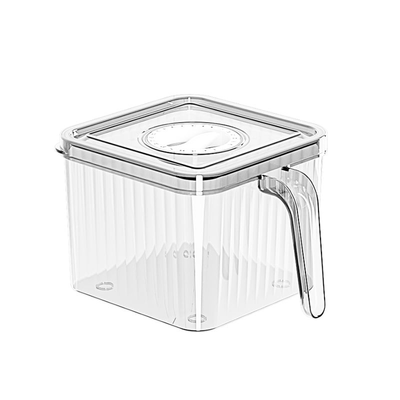 Cutie de depozitare în frigider din plastic – alimentară, design simplu, pentru depozitare, păstrarea prospețimii și etanșare