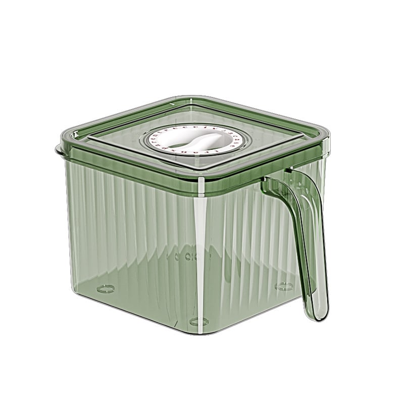 Cutie de depozitare în frigider din plastic – alimentară, design simplu, pentru depozitare, păstrarea prospețimii și etanșare