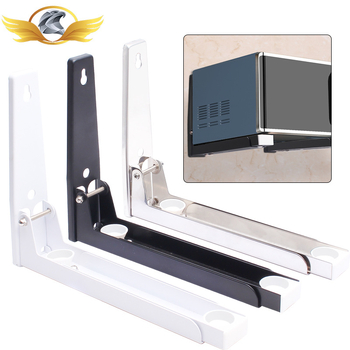 Suport de perete pentru cuptor cu microunde, telescopic pliabil, din oțel inoxidabil, model 2025.1.18, stil modern minimalist