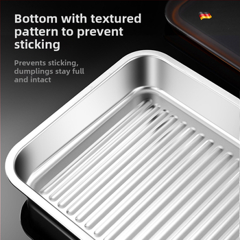 Cutie de depozitare pentru găluște din oțel inoxidabil 304, cu capac, etanșă, pătrată, 2.1–3 L