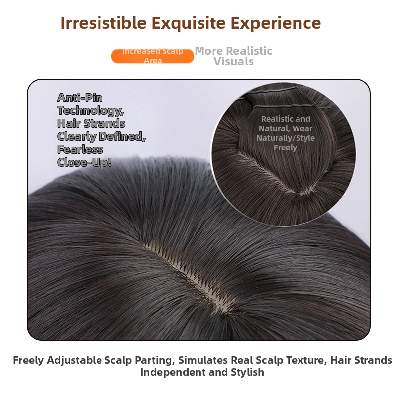 Perucă: păr scurt drept, bretoni aerieni, fibre rezistente la căldură, model K124