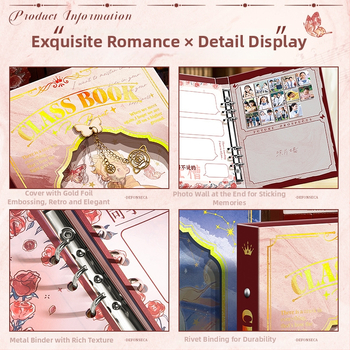 Kappa bear album de colegi cu foi detașabile, amintire de absolvire a clasei a VI-a, carnet de adrese DIY și album foto, copertă PVC