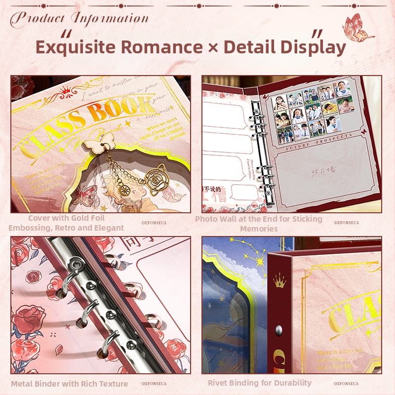 Kappa bear album de colegi cu foi detașabile, amintire de absolvire a clasei a VI-a, carnet de adrese DIY și album foto, copertă PVC