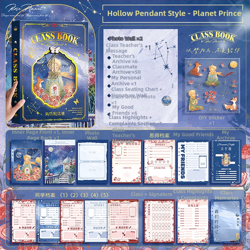 Kappa bear album de colegi cu foi detașabile, amintire de absolvire a clasei a VI-a, carnet de adrese DIY și album foto, copertă PVC