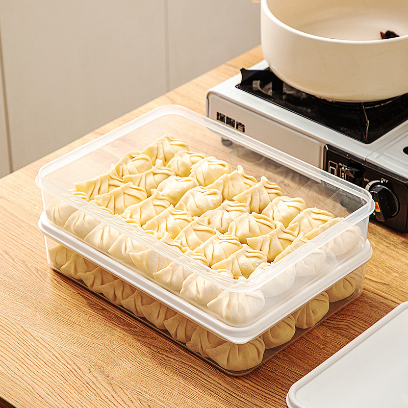 Cutie din plastic pentru depozitare în congelator, pentru carne și creveți, stil japonez, cu capac, personalizabil