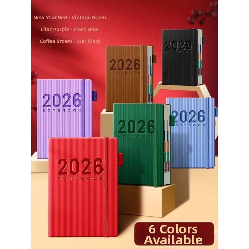 Caiet cu stil retro nostalgic, legare cu adeziv, hârtie din pulpă de lemn originală, 90 g/m², 200–300 de pagini