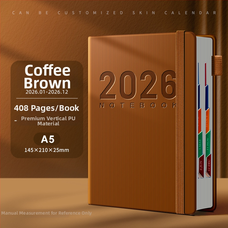 Caiet cu stil retro nostalgic, legare cu adeziv, hârtie din pulpă de lemn originală, 90 g/m², 200–300 de pagini