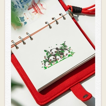 Jurnal de călătorie cu pagini detașabile și spațiu pentru pașaport și documente, portabil, legare cusută, carnet creativ