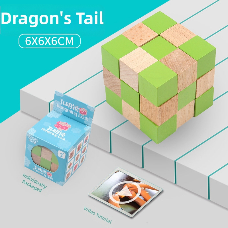 Set Kongming Lock Luban Ball – Puzzle cu nouă inele conectate, Lerth, pentru copii 4–6 ani