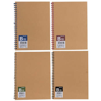 Deli LA560 agendă spirală cu copertă din hârtie kraft, model LA560-06, 60 de pagini, 70 gsm