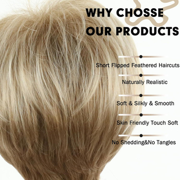 Perucă pentru femei, păr scurt drept, breton oblic, model Jf3326, fibră rezistentă la temperaturi înalte, stil vedete