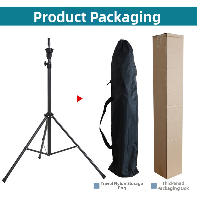 Suport pentru cap pentru peruci — trepied de podea, model 003, păr de mătase, poate fi vopsit, breton drept, lungime medie-lungă