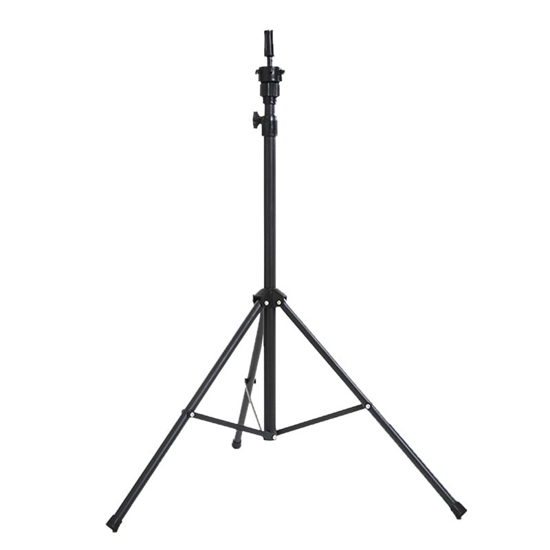 Suport pentru cap pentru peruci — trepied de podea, model 003, păr de mătase, poate fi vopsit, breton drept, lungime medie-lungă