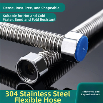 Conductă flexibilă din oțel inoxidabil 304 – rezistentă la explozie, presiune înaltă, pentru conectarea la boiler (apă rece și caldă)