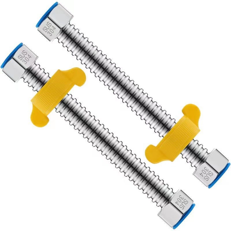 Conductă flexibilă din oțel inoxidabil 304 – rezistentă la explozie, presiune înaltă, pentru conectarea la boiler (apă rece și caldă)