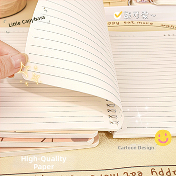 Caiet spiral MOKA • Copertă: hârtie • Material conținut: pulpă de lemn brută • 130 g/m² • 50–100 pagini