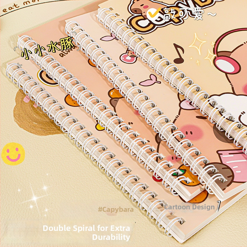 Caiet spiral MOKA • Copertă: hârtie • Material conținut: pulpă de lemn brută • 130 g/m² • 50–100 pagini