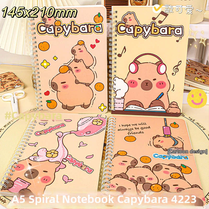 Caiet spiral MOKA • Copertă: hârtie • Material conținut: pulpă de lemn brută • 130 g/m² • 50–100 pagini