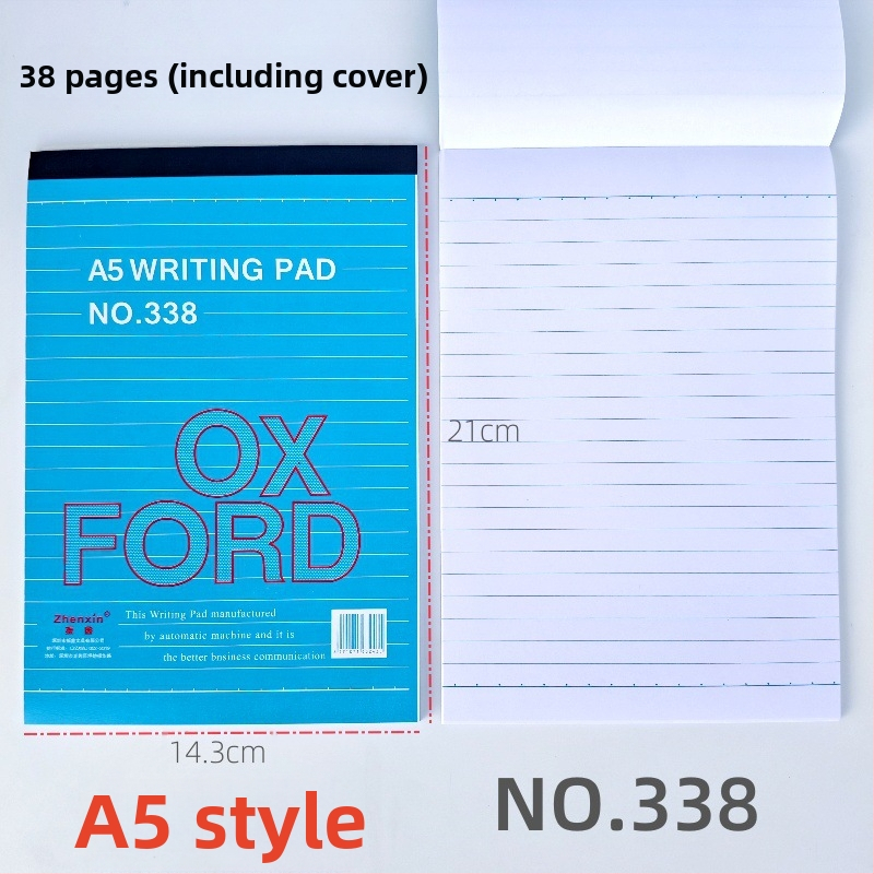 Caiet Zhenxin, cu legare fără sârmă, 36 pagini, hârtie 60 gsm, stil birou de afaceri