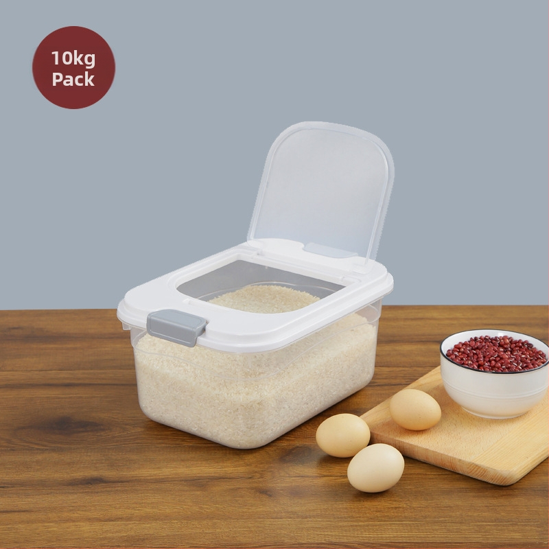 Cutie de depozitare cereale pentru uz casnic, etanșă, rezistentă la umezeală și insecte, din plastic PP, de calitate alimentară, capacitate peste 10 L