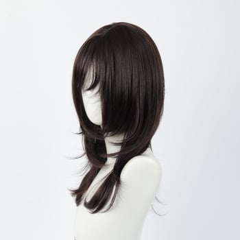 Perucă pentru femei, fibră rezistentă la temperaturi înalte, păr scurt drept cu breton, stil coreean, Model Dm892-4