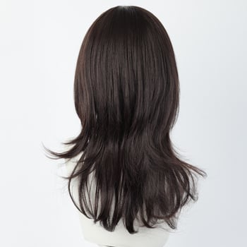 Perucă pentru femei, fibră rezistentă la temperaturi înalte, păr scurt drept cu breton, stil coreean, Model Dm892-4