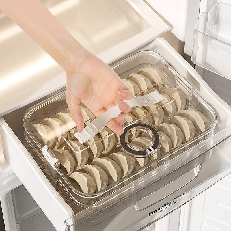 Cutie pentru gyoza – multi-strat, cu temporizator, pentru congelare și depozitare, portabilă, sigilare