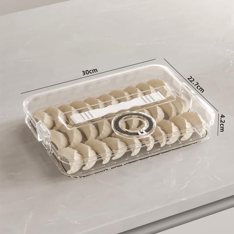 Cutie pentru gyoza – multi-strat, cu temporizator, pentru congelare și depozitare, portabilă, sigilare