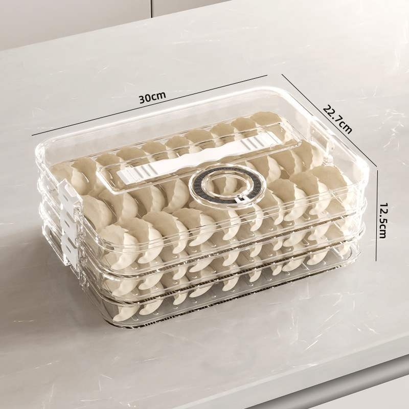 Cutie pentru gyoza – multi-strat, cu temporizator, pentru congelare și depozitare, portabilă, sigilare