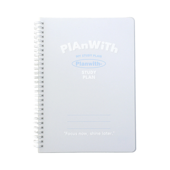 Planwith jurnal cu foi detașabile pentru autodisciplină, planificare simplă, copertă PP, legare cu ață, hârtie 320 g, 1–50 pagini