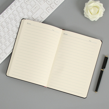 Caiet cu copertă din piele, legare spirală, hârtie 80 g/m², 200–300 pagini, seria 50, stil birou de afaceri