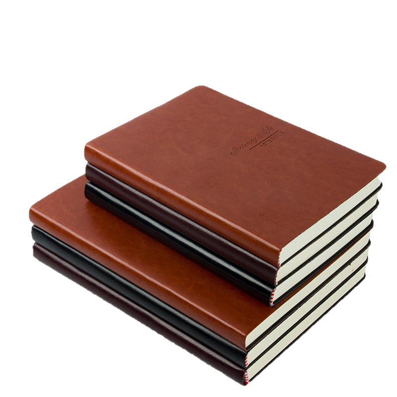 Caiet cu copertă din piele, legare spirală, hârtie 80 g/m², 200–300 pagini, seria 50, stil birou de afaceri