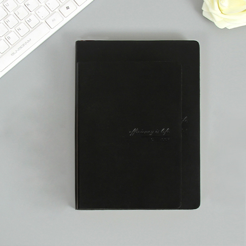 Caiet cu copertă din piele, legare spirală, hârtie 80 g/m², 200–300 pagini, seria 50, stil birou de afaceri