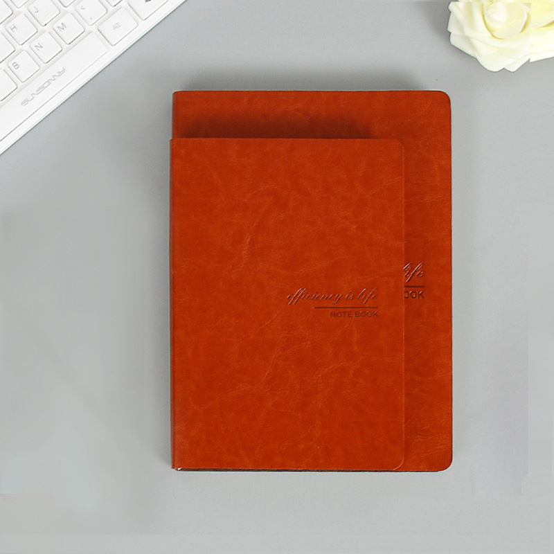 Caiet cu copertă din piele, legare spirală, hârtie 80 g/m², 200–300 pagini, seria 50, stil birou de afaceri