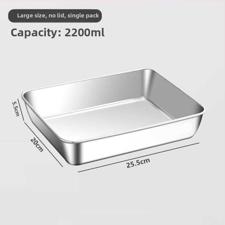 Cutie din oțel inoxidabil pentru păstrarea alimentelor, pătrată, 2.1–3 L, portabilă, împărțită în compartimente, stil japonez